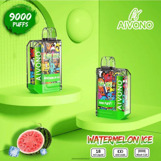 watermeloen ijs Aivono AIM XXL 9000 mondsticker transparant P8J0648 | Aivono Amsterdam
